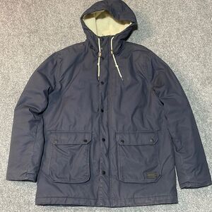 DB Supply Mens Navy Blue Winter Coat (Mens Large)